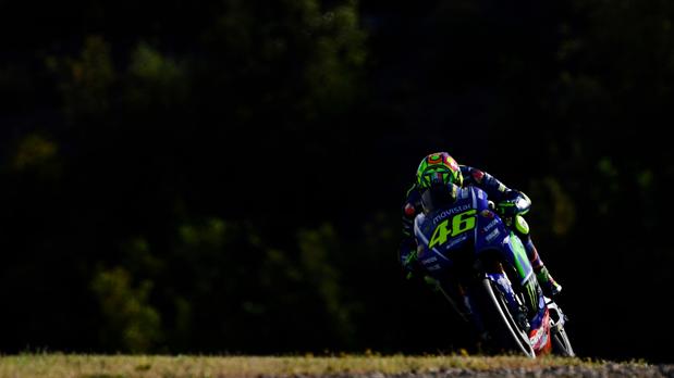 Rossi, en el Gran Premio de España