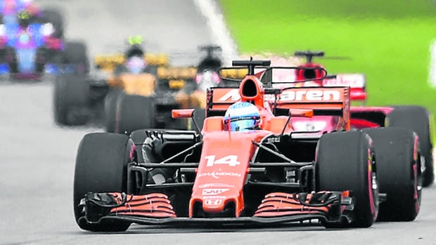 El McLaren de Fernando Alonso