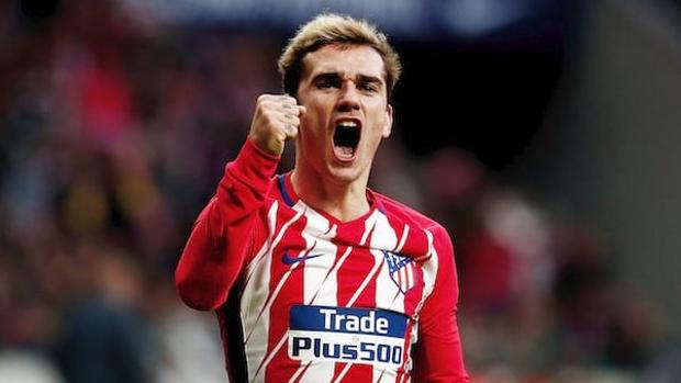 Griezmann celebra un gol con el Atlético de Madrid, en el que seguirá la próxima temporada