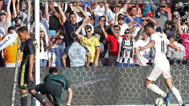 Gareth Bale celebra su gol ante la Juventus