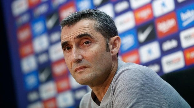 Ernesto Valverde, en rueda de prensa