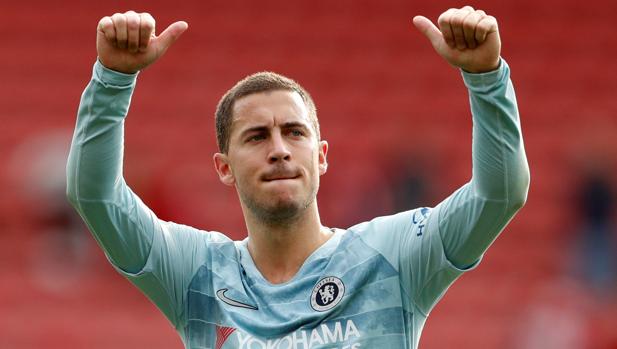 Hazard, tras un partido con el Chelsea
