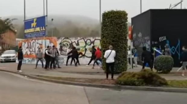 Pelea entre radicales de la Gimnástica Torrelavega y la UD Logroñés
