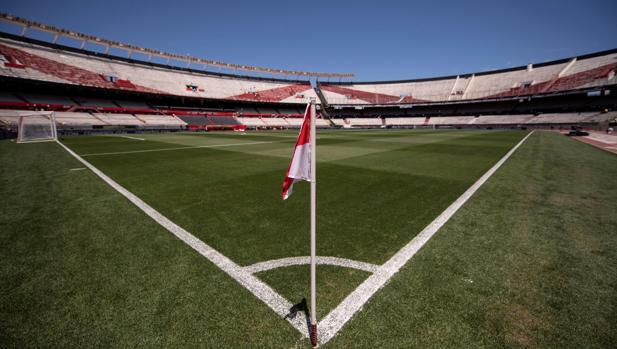 El Estadio Monumental, que este domingo debía ser el escenario del River-Boca