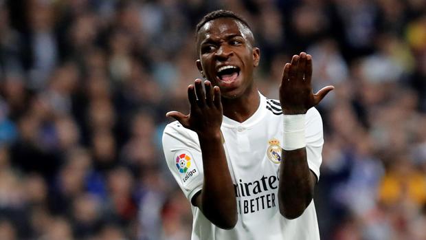 Vinicius, en un partido con el Real Madrid