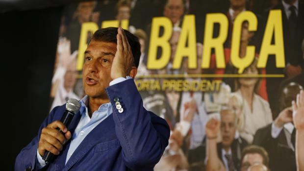 Joan Laporta, en un acto en 2015