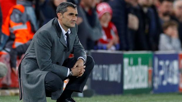 Valverde, durante el partido