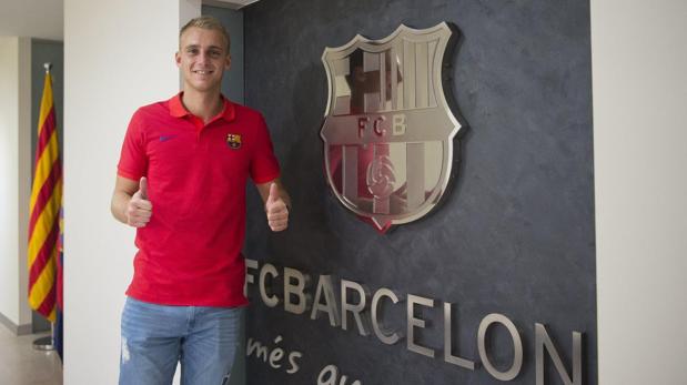 Jasper Cillessen en las oficinas del Barcelona