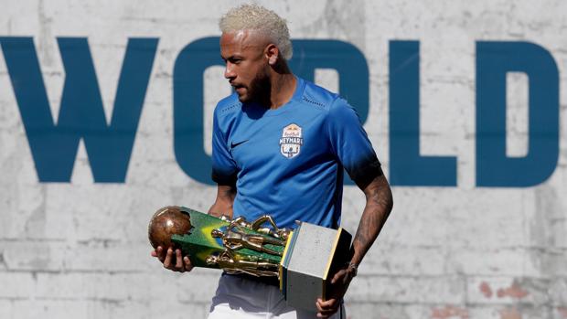 Neymar durante un torneo disputado en Brasil la semana pasada