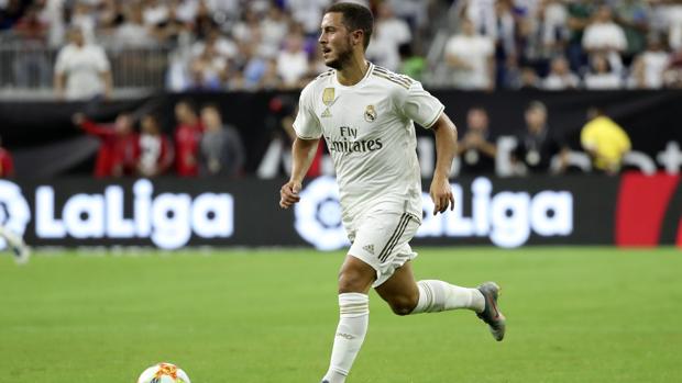 Hazard, en el partido contra el Bayern