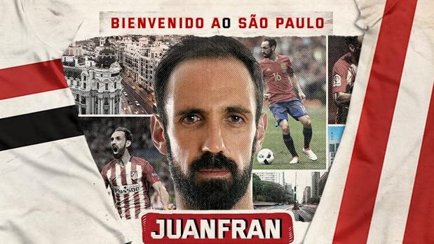 La bienvenida de Juanfran al club brasileño