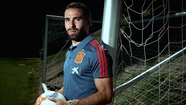 Carvajal posa para ABC en Las Rozas
