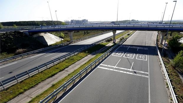 Imgen de una autopista de peaje madrileña