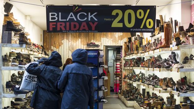 Un comercio del centro de Madrid, durante el Black Friday de 2016
