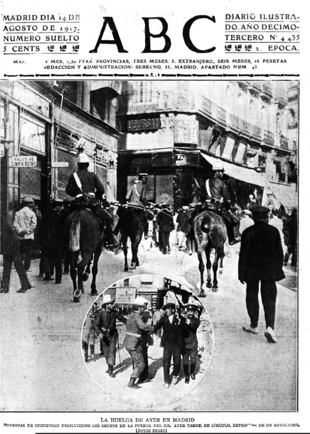 Portada del diario ABC del día 14 de agosto de 1917