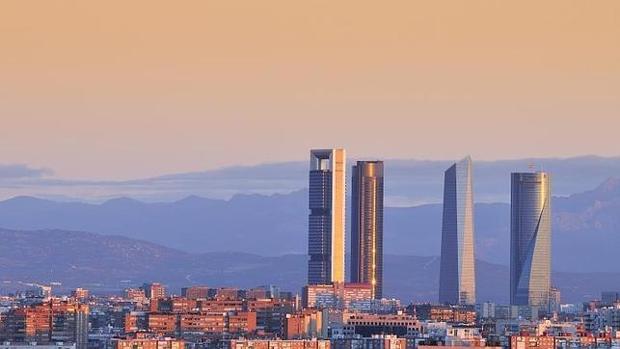 Skyline de Madrid, con el complejo de las Cuatro Torres