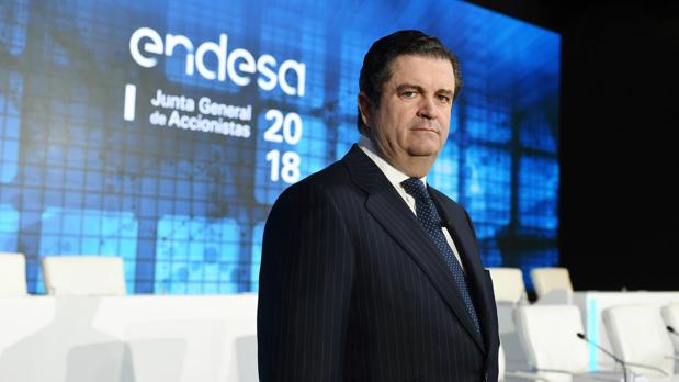El presidente de Endesa, Borja Prado, este mañana