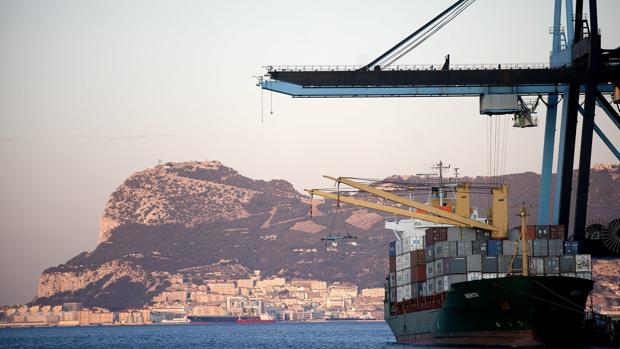 Vista del puerto de Algeciras