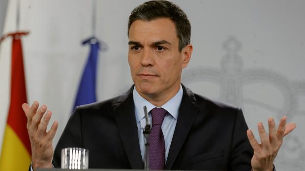Pedro Sánchez, presidente del Gobierno, durante el último Consejo de Ministros de 2018