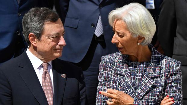 Mario Draghi y Christine Lagarde