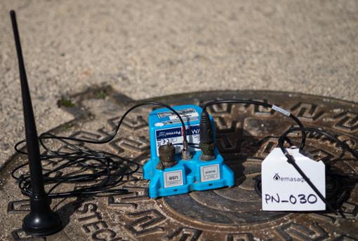 Leak prelocator equipment from the company Emagrasa, a technology that captures the sound of water leakage