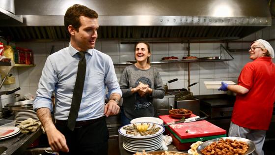 Pablo Casado en Santa María de Cayón (Cantabria)