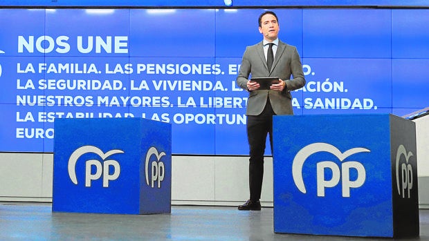 El secretario general del PP, Teodoro García Egea