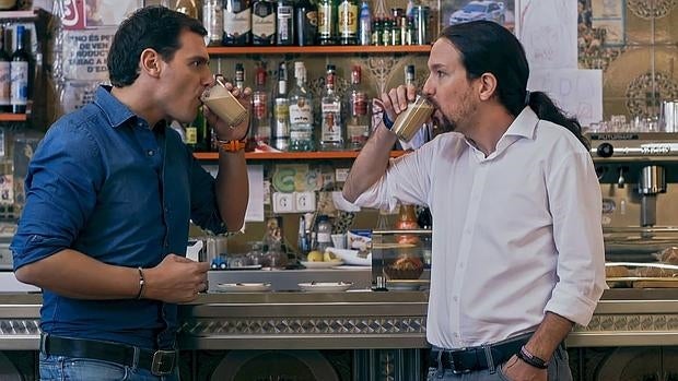 Pablo Iglesias y Albert Rivera