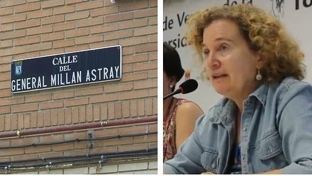 Una de las calles que se cambiarán y la historiadora