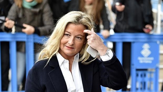 La abogada Virginia López, a su llegada al tribunal que juzga el caso Nóos