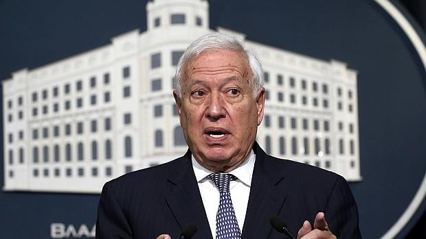 José Manuel García-Margallo tras la reunión mantenida este miércoles en Belgrado (Serbia)