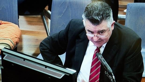 Juan Antonio Roca durante la declaración del juicio del caso Malaya