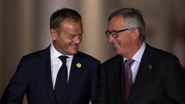 Donald Tusk y Jean-Claude Juncker