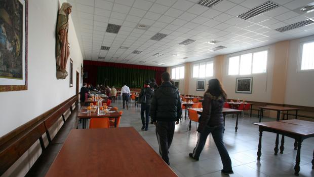 Comedor social de Cáritas en Valladolid