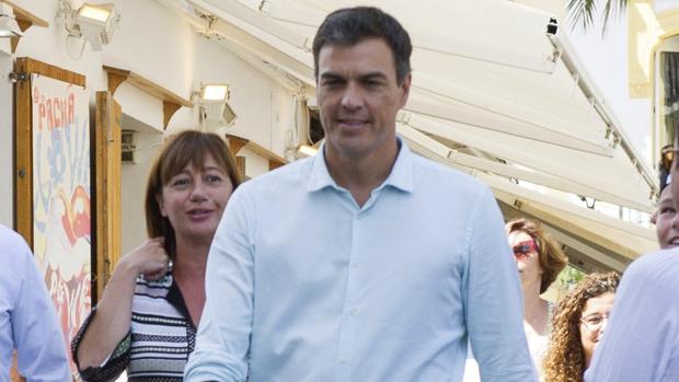 Pedro Sánchez y Francina Armengol, en una imagen de archivo