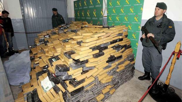 Alijo de 4.100 kilos de cocaína intervenidos en una fábrica de Elche, en imagen de archivo