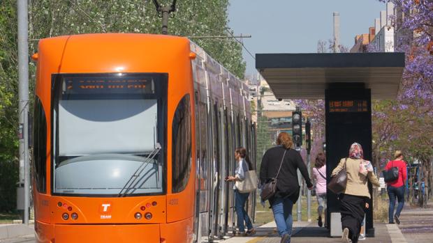 Imagen de archivo de una de las unidades del Tram