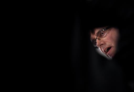 Carles Puigdemont, en el acto de Copenhague