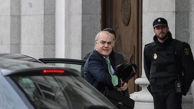El juez Pablo Llarena llega al Tribunal Supremo, en una imagen reciente