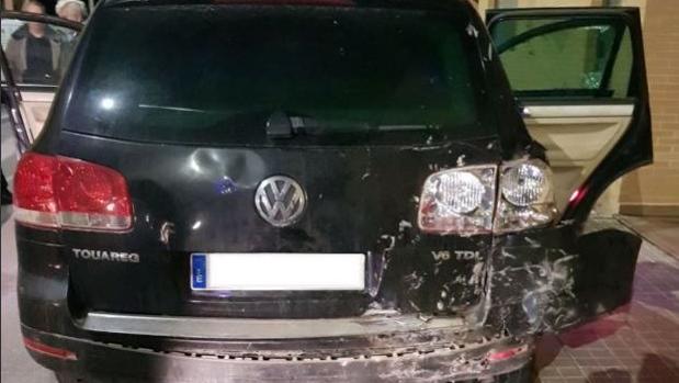 Vehículo conducido por el detenido