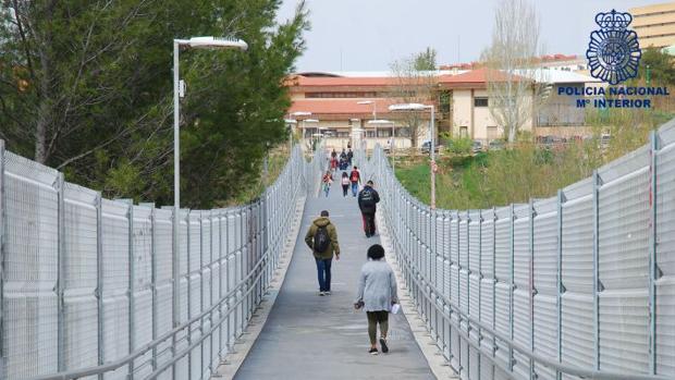 Pasarela en la que se produjo la agresión
