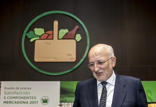 Imagen de Juan Roig tomada durante la última presentación de resultados de Mercadona