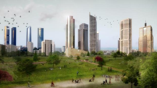 Recreación del aspecto que tendrá el proyecto presentado por Distrito Castellana Norte (DCN)