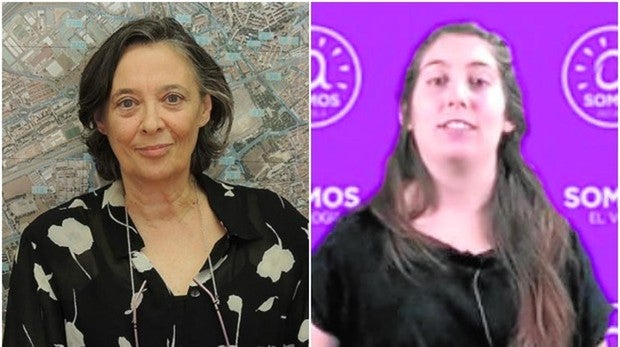 La edil de Vivienda e Infraestructuras de Alcalá, Olga García (izq.) y Gloria Morata