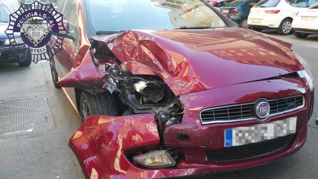 Imagen del coche que conducía el joven
