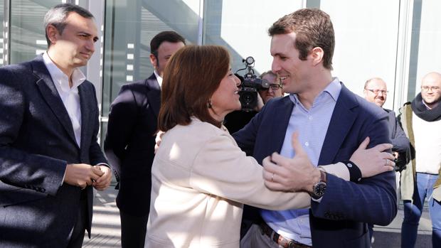 Isabel Bonig y Pablo Casado, en una imagen de archivo