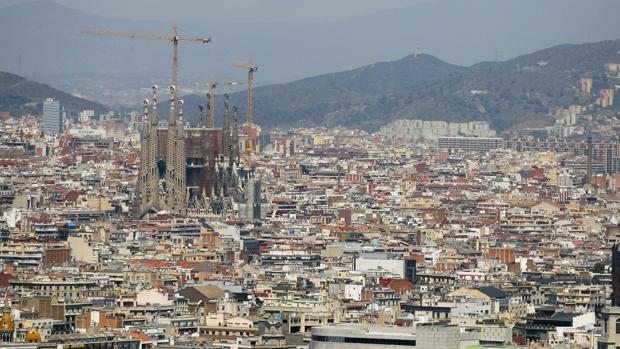 Vista aérea de Barcelona en una imagen de archivo