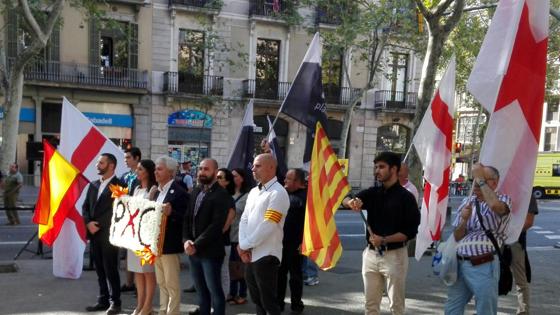 La delegación del partido anti-inmigración Plataforma per Catalunya