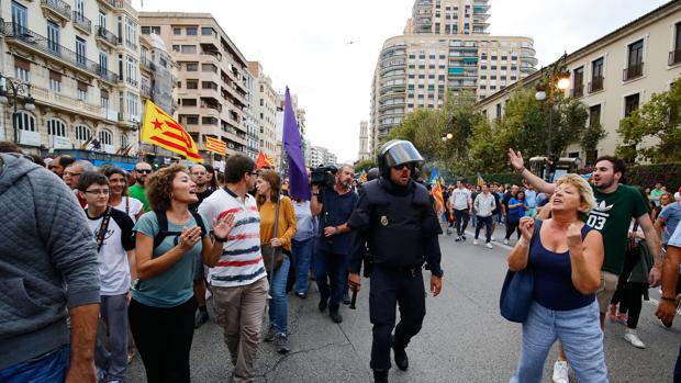 Imagen de los altercados registrados el pasado año en Valencia