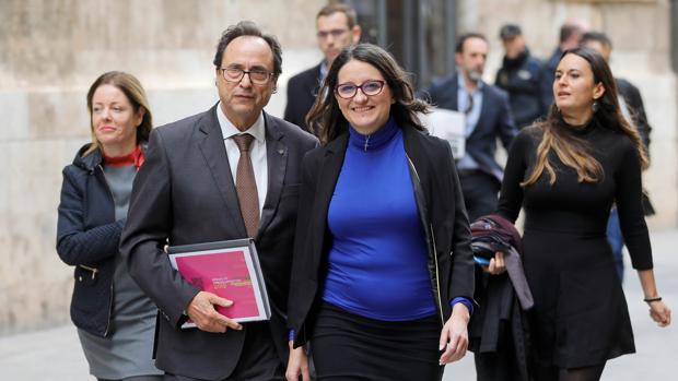 Vicent Soler y Mónica Oltra se disponen a presentar los presupuestos de 2019 este miércoles